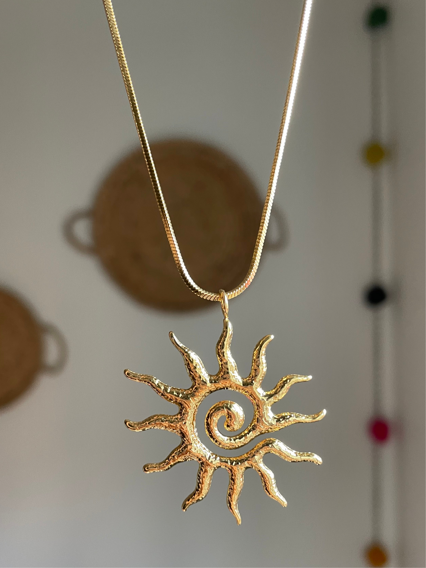 Spiral Sun Necklace