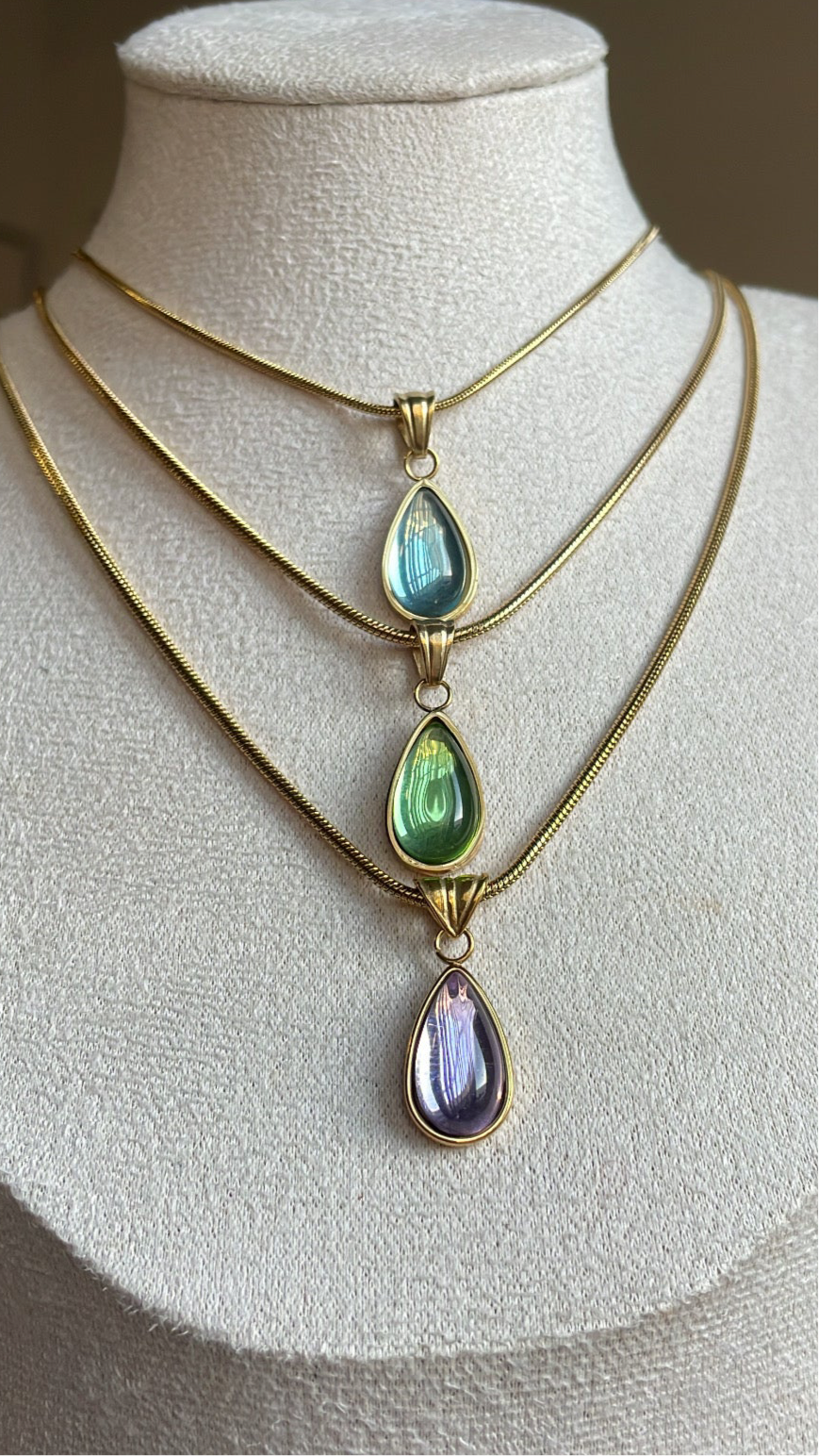 Ocean Teardrop Necklace