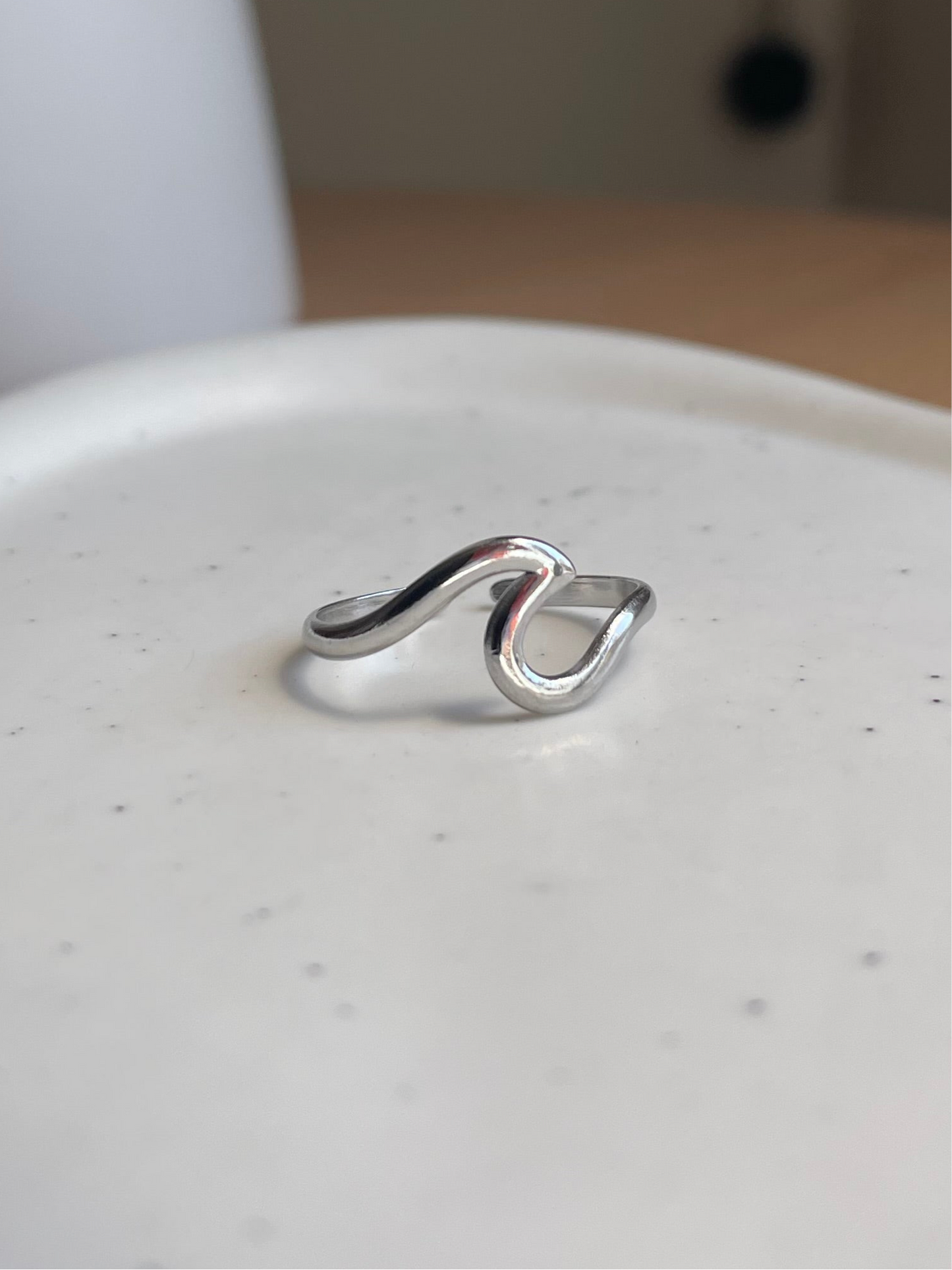Minimalist Wave Ring