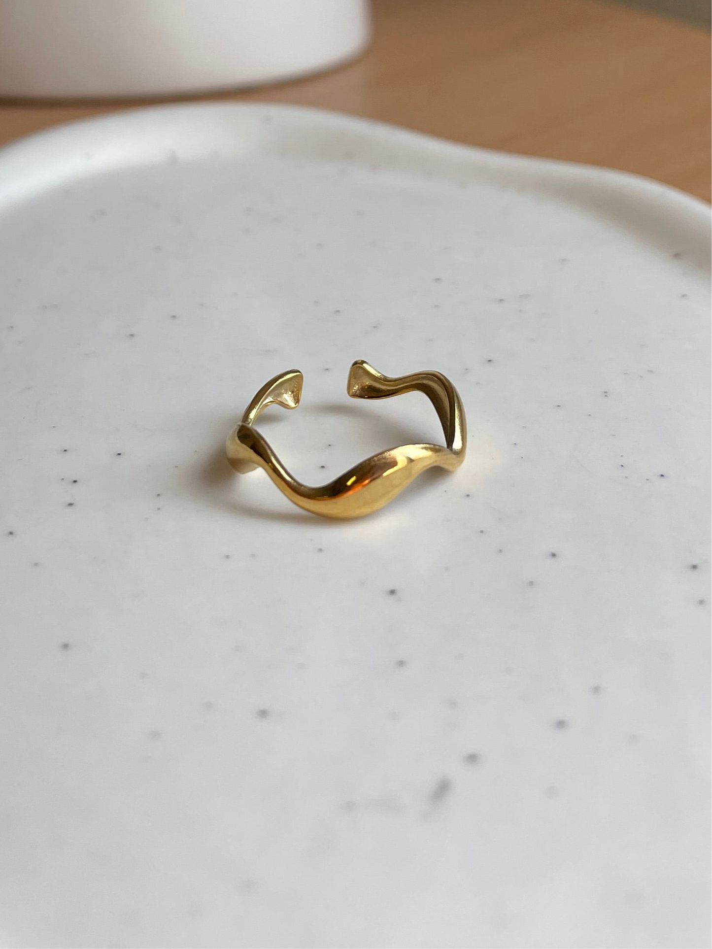 Wavy Minimalist Ring