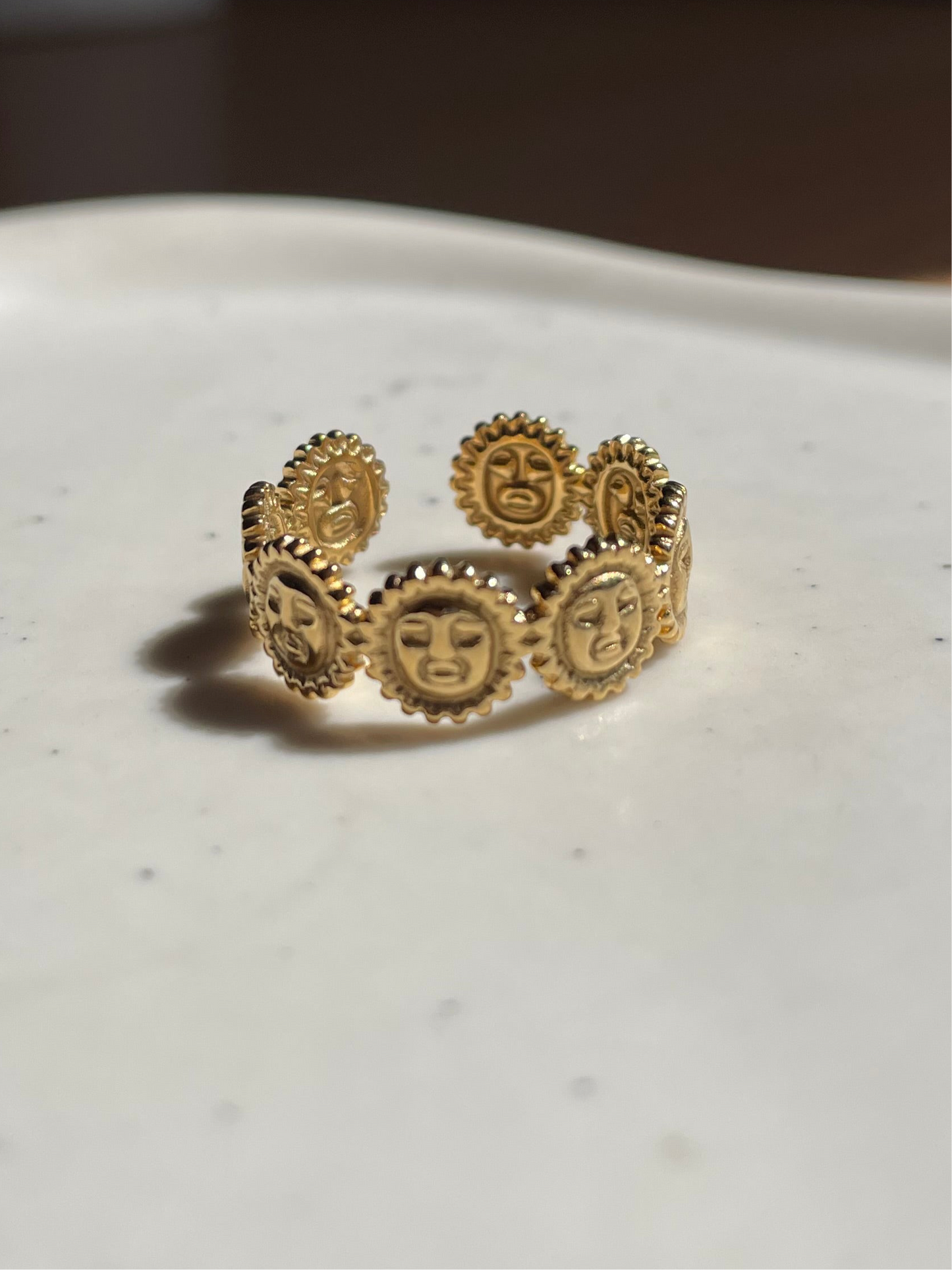 Sunny Faces Ring