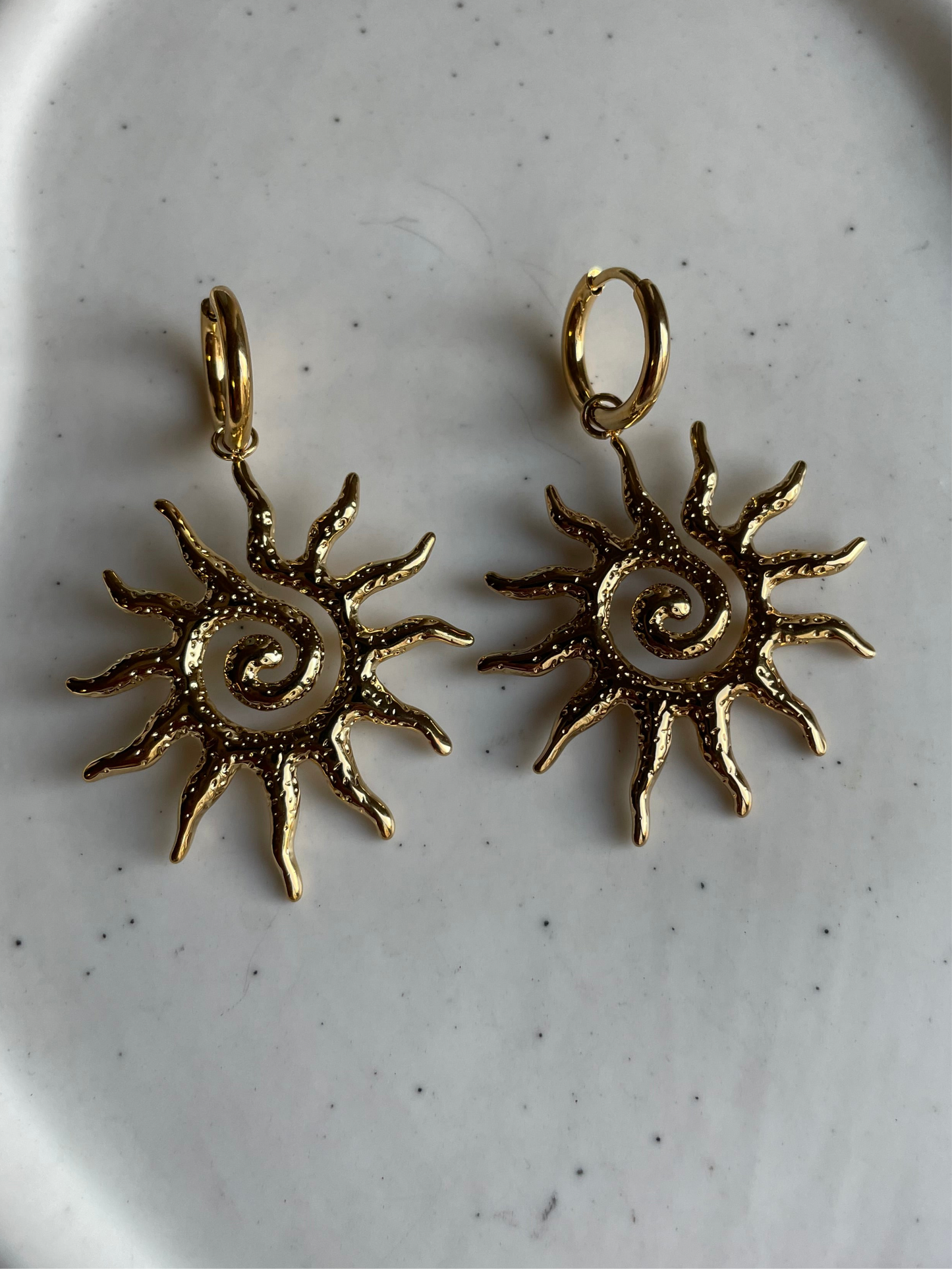 Spiral Sun Earrings