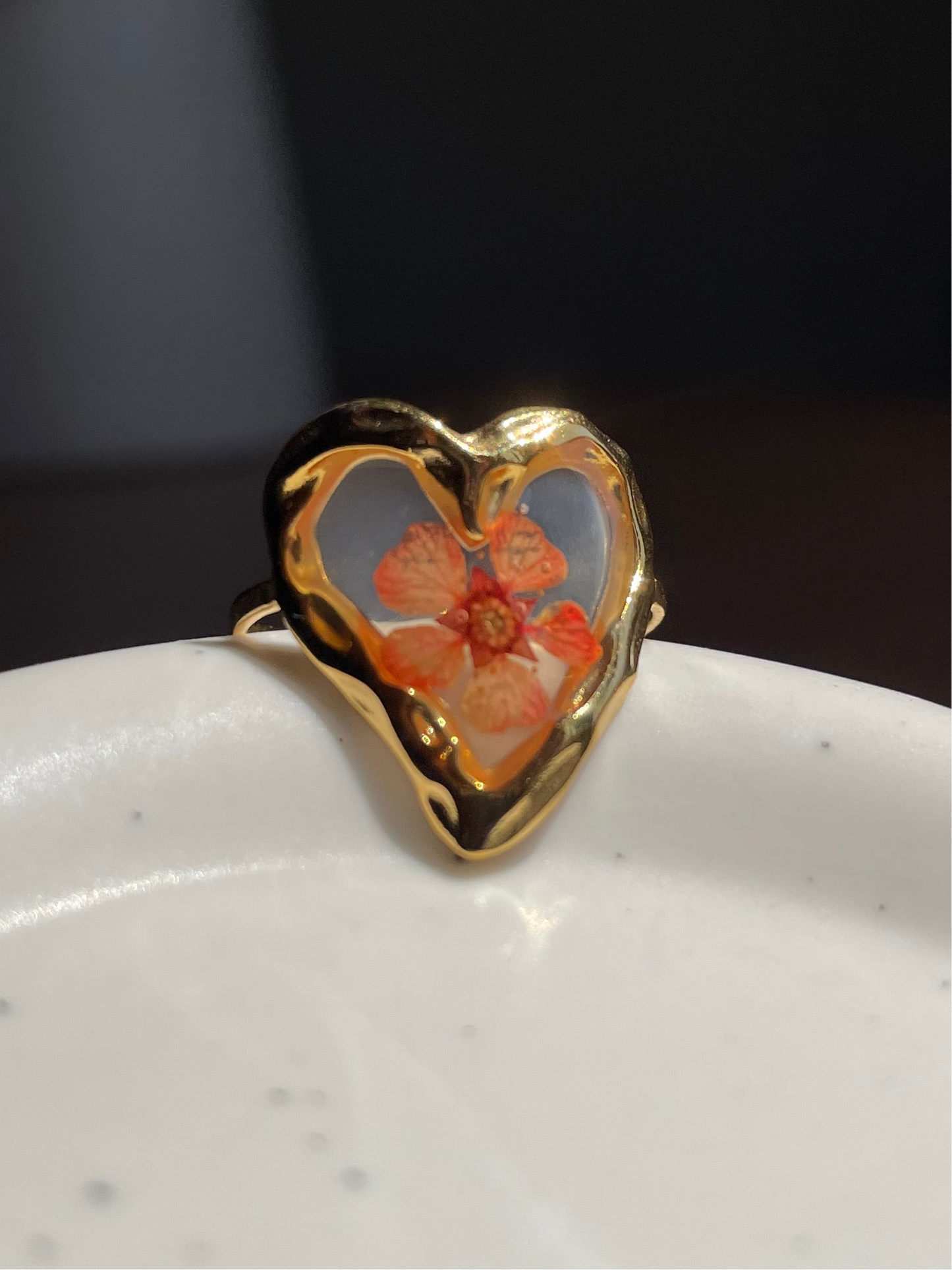 Fleur de Coeur Ring