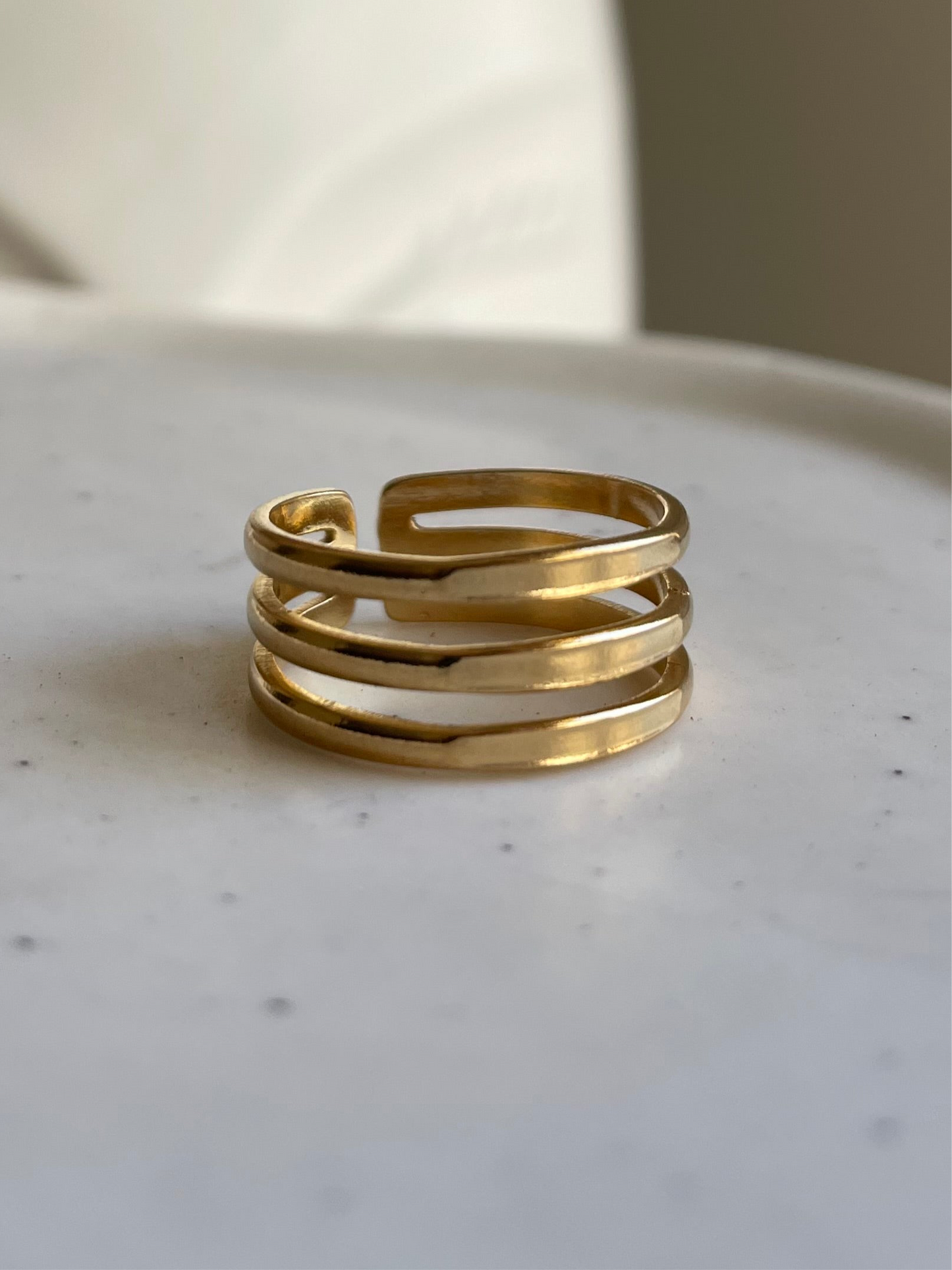 Triple Band Minimalist Ring