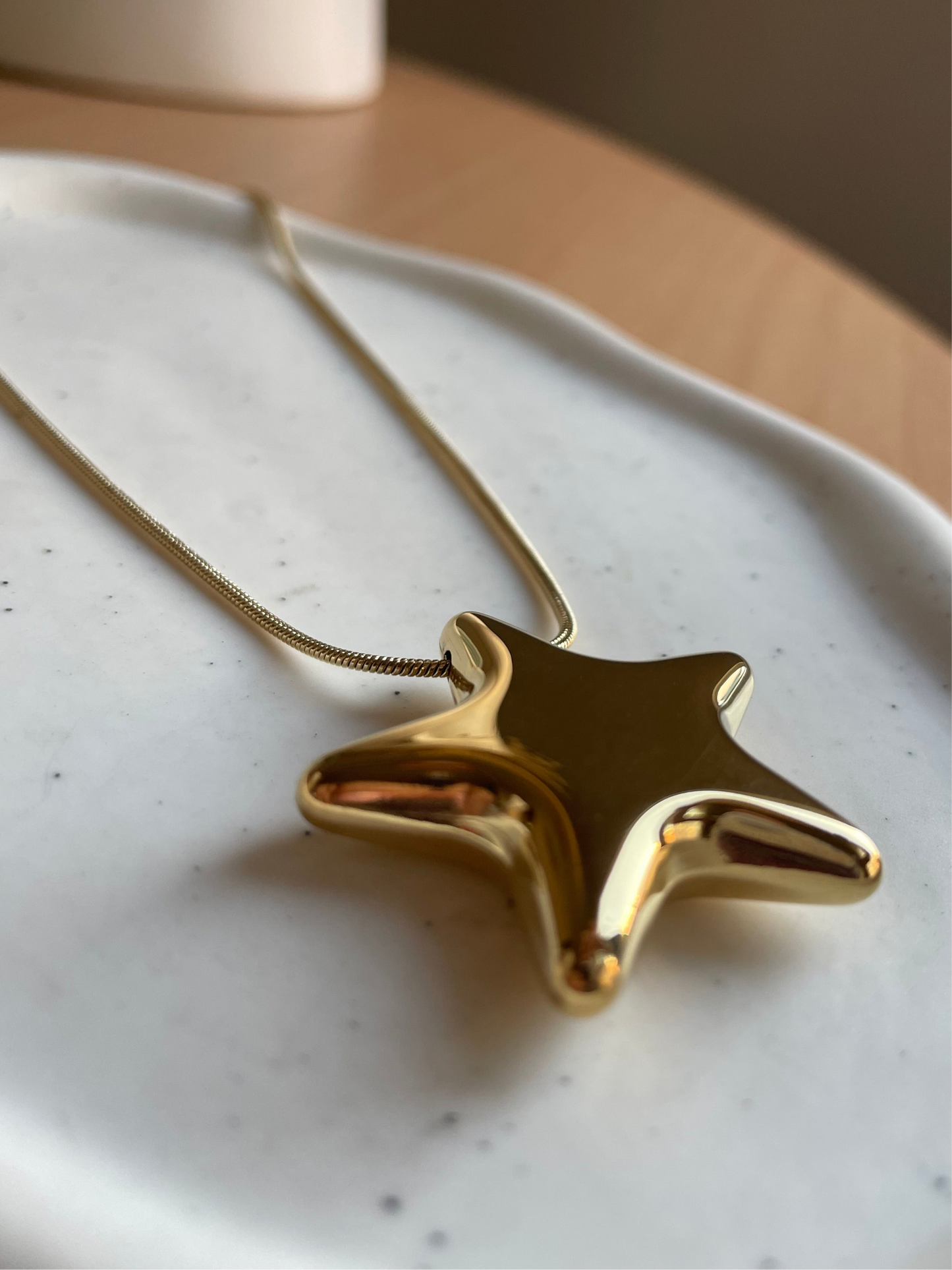 Chunky Gold Star Necklace