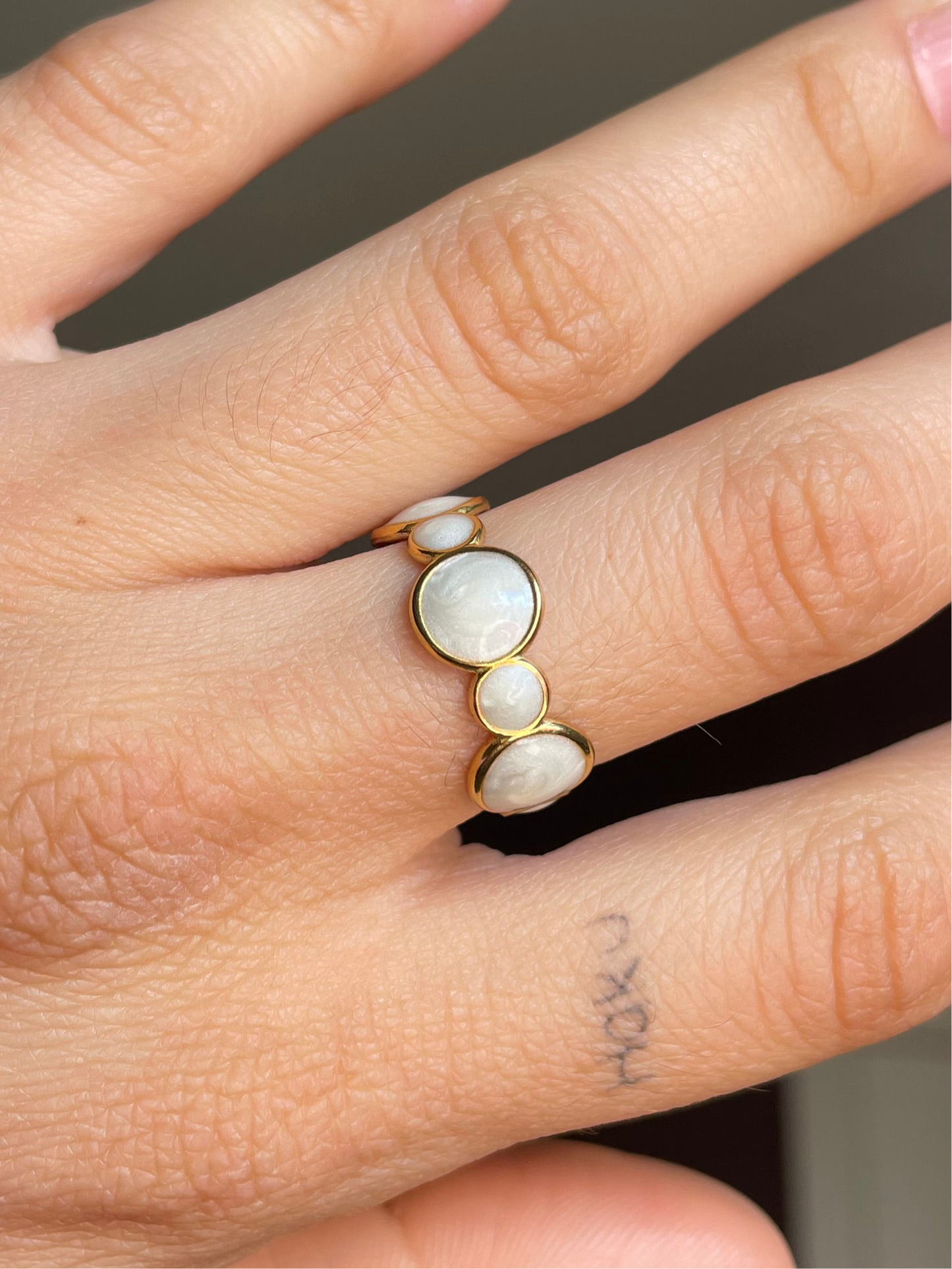 Glazed Circles Ring