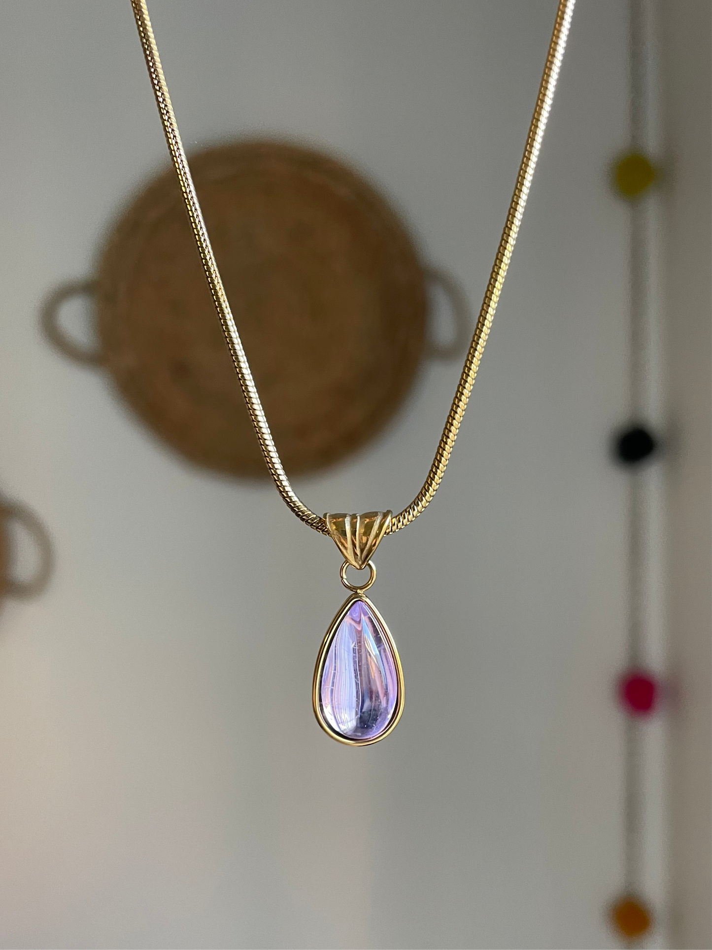 Ocean Teardrop Necklace