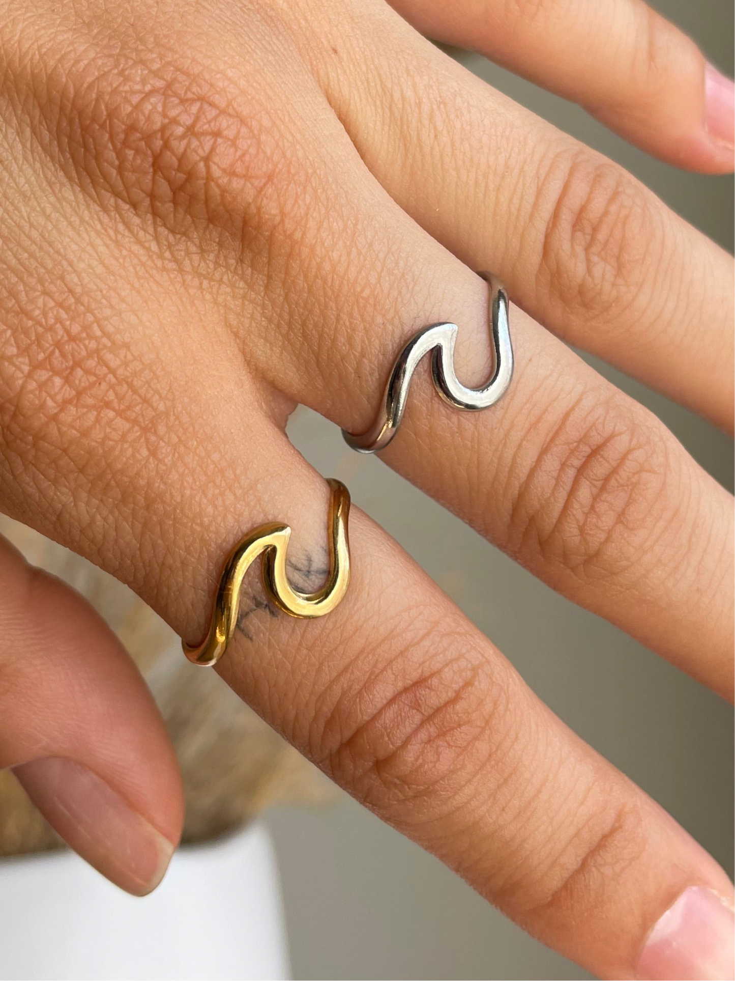 Minimalist Wave Ring