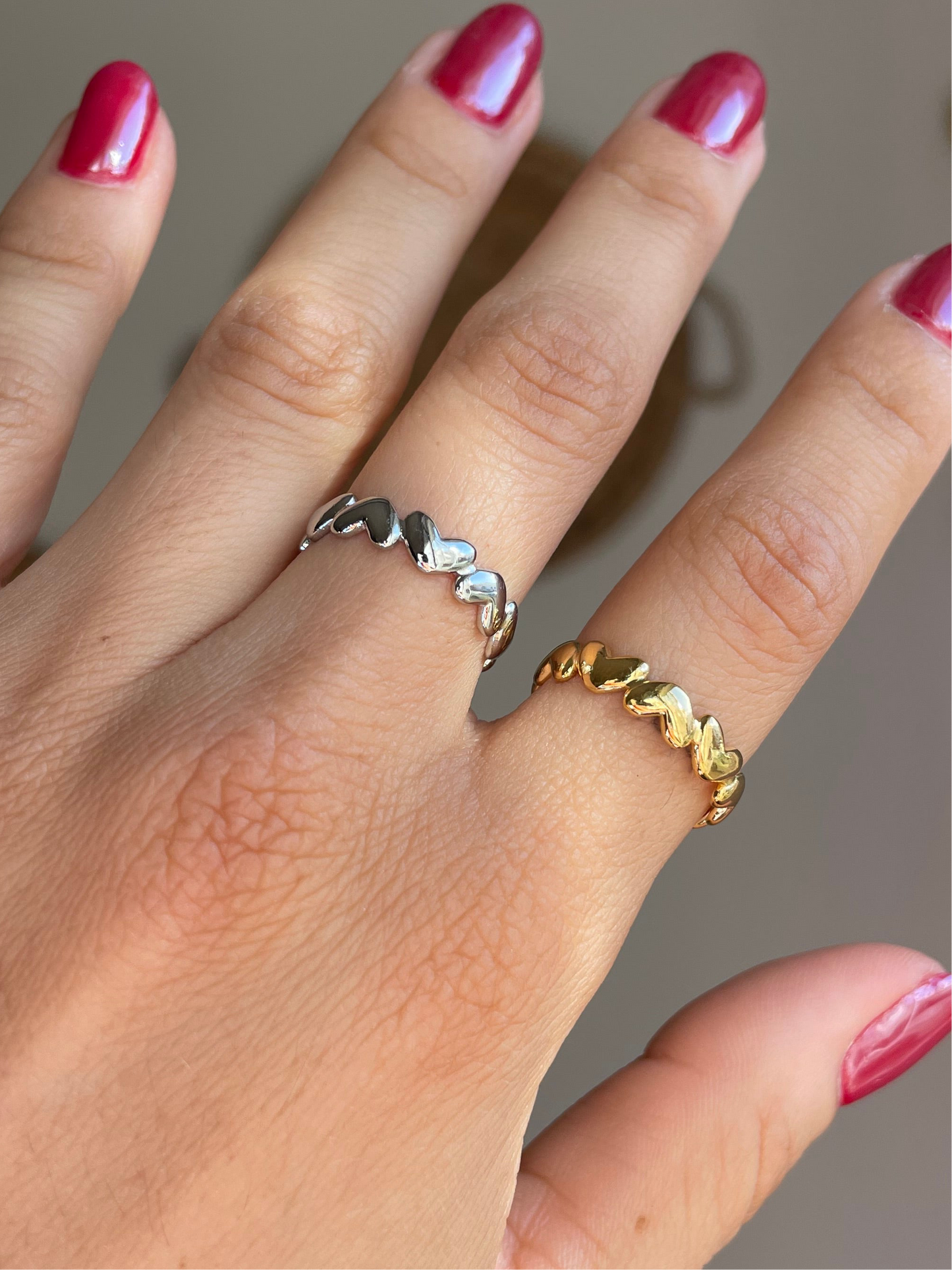 Tiny Hearts Ring