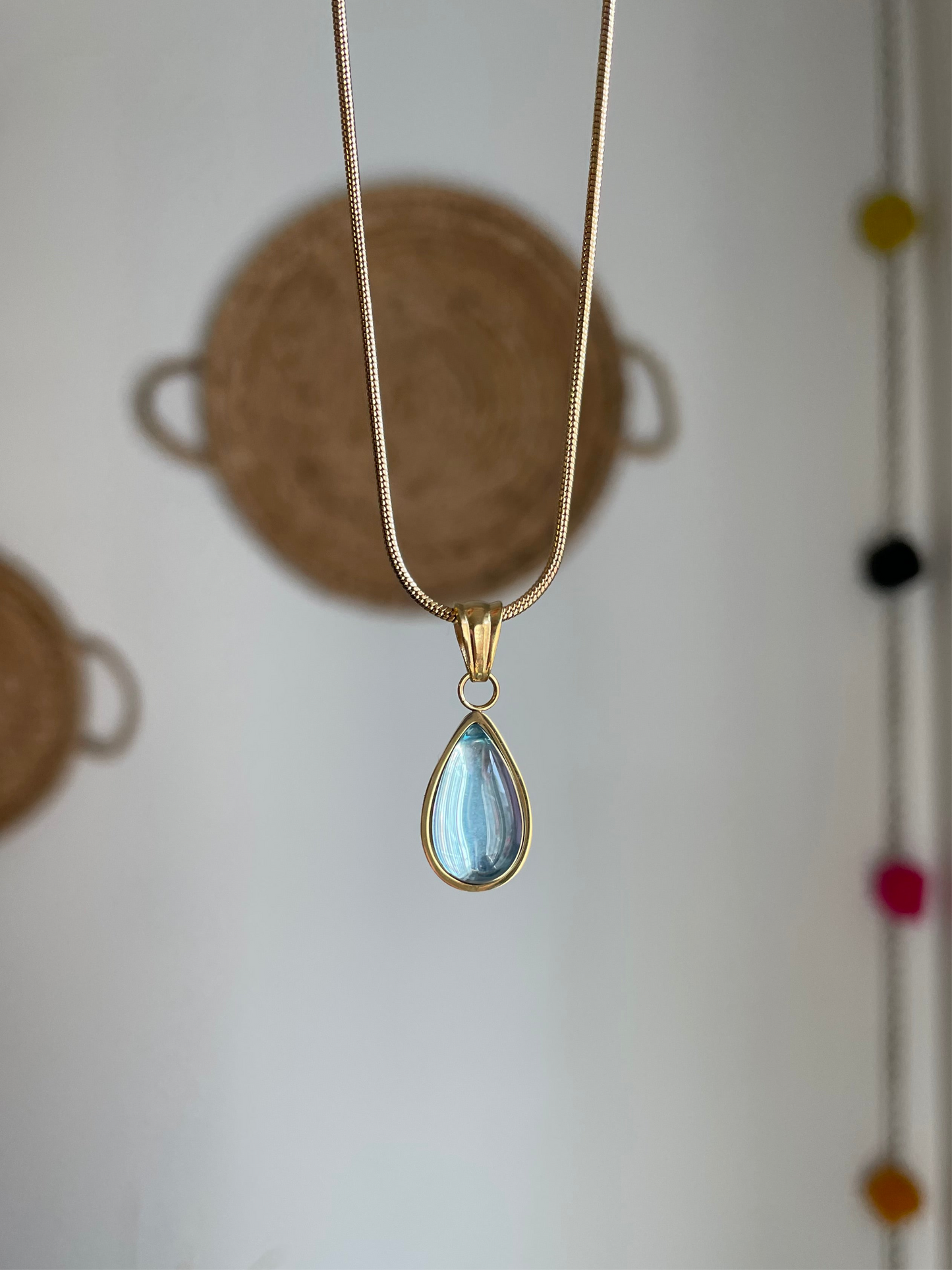 Ocean Teardrop Necklace
