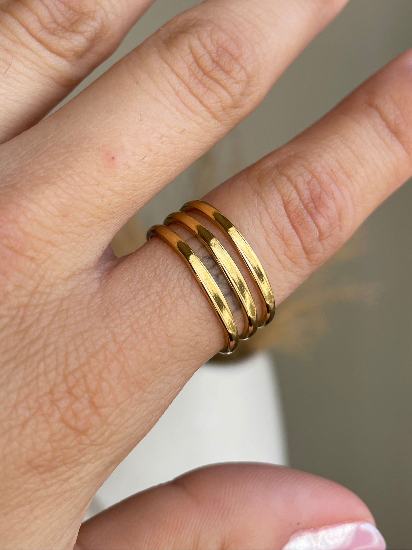 Triple Band Minimalist Ring
