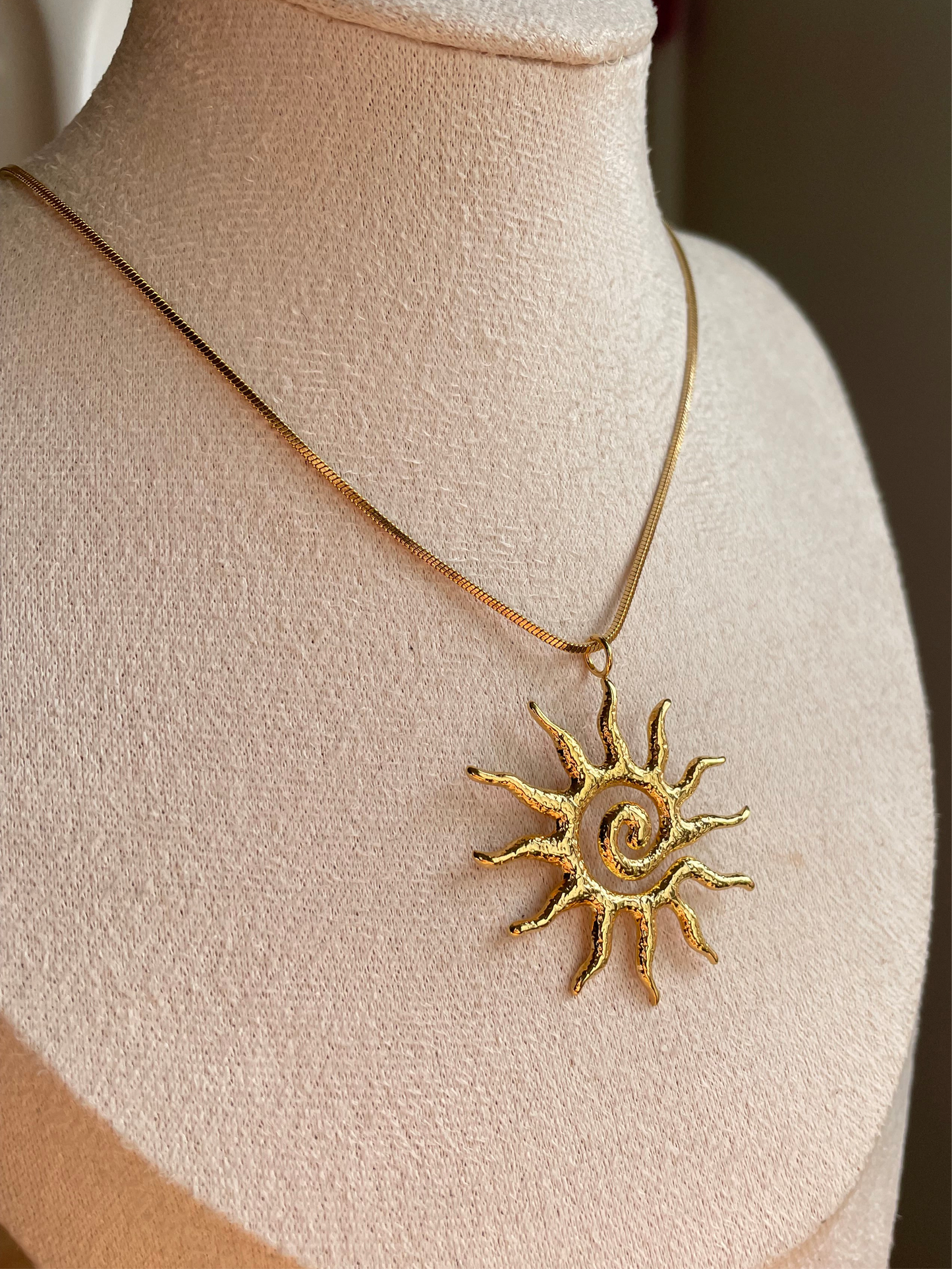 Spiral Sun Necklace