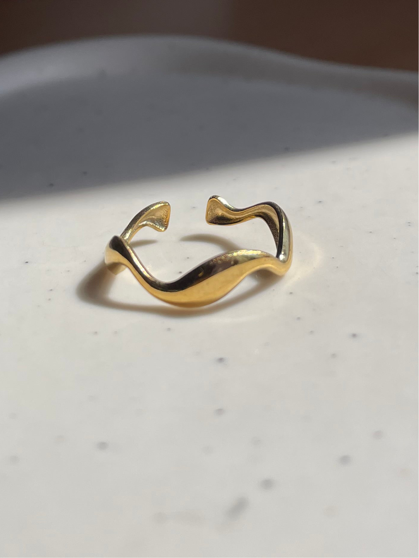 Wavy Minimalist Ring
