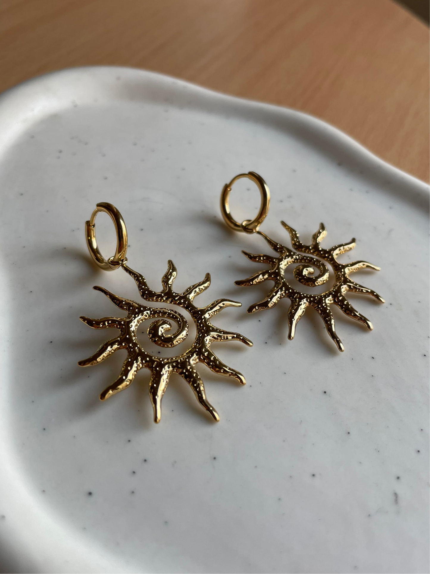 Spiral Sun Earrings