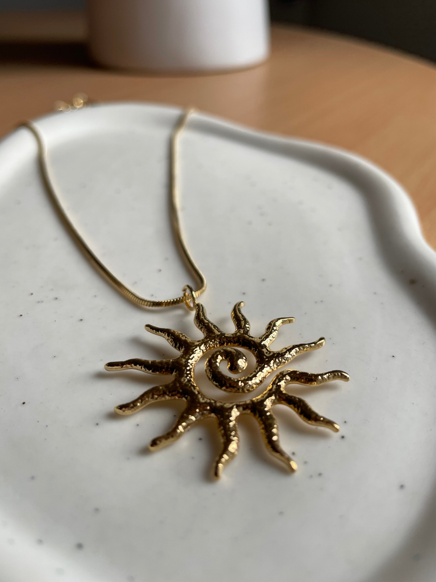 Spiral Sun Necklace